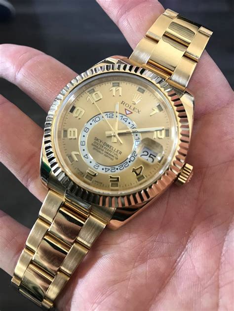 rolex sky dweller three colors|rolex gold sky dweller price.